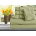 thumbnail image 1 of Mocassi 1800 Series Sheet Set 6 Pieces Deep PocketSplit King Sage/Green, 1 of 3