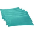 thumbnail image 1 of Mocassi 6-PACK Solid Pillowcases 1500 Thread Count Egyptian Quality,Easy Slip-On, 6-Piece Set, Body Pillowcase, Turquoise, 1 of 5