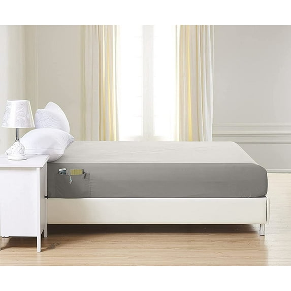 Mocassi 6Pack Fitted Bottom Sheets 1800 Thread Count Bottom Sheet Deep Pocket Soft Microfiber Shrinkage and Fade Resistant Easy Care 6PACK Fitted Twin/Twin XL, Gray