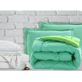 thumbnail image 1 of Mocassi 7-Piece Bed-in-a-Bag Comforter & Sheet Set 7-Piece Split King Size Bed-in-a-Bag, Super Cozy Bed Sheets and Comforter Set, Wrinkle and Stain Resistant, Aqua/Lime, 1 of 5