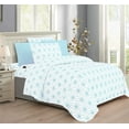 thumbnail image 1 of Mocassi Cube Collection 6-Piece Sheet Set, Deep Pocket 1500 Thread Count, Fade, Stain, and Wrinkle Resistant, Queen, Clear Sky Blue, 1 of 5