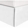 thumbnail image 1 of Mocassi Solid Bed Skirt 1-Piece, 1500 Thread Count Quality, Minimalist Design and Modern Look- Easy Care, Wrinkle and Stain Resistant, Cali King, Frosty White, 1 of 5