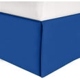 thumbnail image 1 of Mocassi Solid Bed Skirt 1-Piece, 1500 Thread Count Quality, Minimalist Design and Modern Look- Easy Care, Wrinkle and Stain Resistant, Cali King, Imperial Blue, 1 of 5
