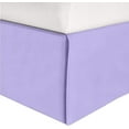 thumbnail image 1 of Mocassi Solid Bed Skirt 1-Piece, 1500 Thread Count Quality, Minimalist Design and Modern Look- Easy Care, Wrinkle and Stain Resistant, Full, Joyful Lilac, 1 of 5