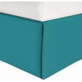 thumbnail image 1 of Mocassi Solid Bed Skirt 1-Piece, 1500 Thread Count Quality, Minimalist Design and Modern Look- Easy Care, Wrinkle and Stain Resistant, Twin, Tempo Teal, 1 of 5