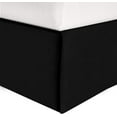 thumbnail image 1 of Mocassi Solid Bed Skirt 1-Piece, 1500 Thread Count Quality, Minimalist Design and Modern Look- Easy Care, Wrinkle and Stain Resistant, Twin, Twilight Black, 1 of 5