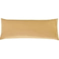 thumbnail image 1 of Mocassi Solid Pillowcases 1500 Thread Count Egyptian Quality,Easy Slip-On, 1-Piece Set, Body Pillowcase, Gold, 1 of 5