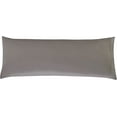 thumbnail image 1 of Mocassi Solid Pillowcases 1500 Thread Count Egyptian Quality,Easy Slip-On, 1-Piece Set, Body Pillowcase, Gray, 1 of 5