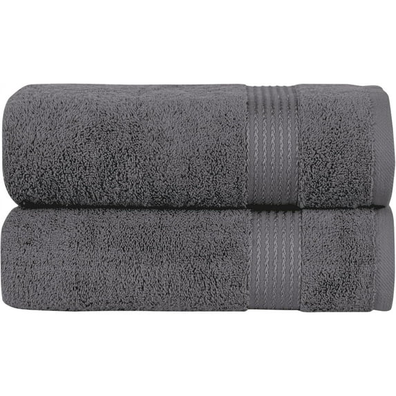 Mocassi Towel Set - Soft, Highly Absorbent, Towels for Bathroom, Gym, Spa & Hotel - High-Quality Turkish Cotton Washcloths, Plush & Durable, Quick-Drying Gray