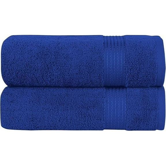 Mocassi Towel Set - Soft, Highly Absorbent, Towels for Bathroom, Gym, Spa & Hotel - High-Quality Turkish Cotton Washcloths, Plush & Durable, Quick-Drying Royal Blue