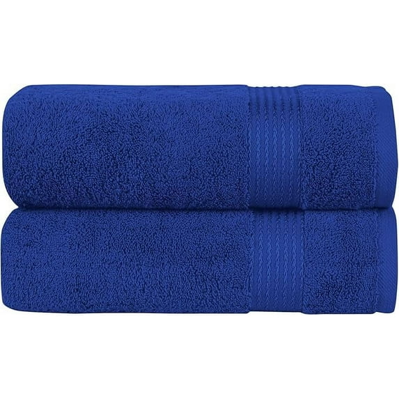 Mocassi Towel Set - Soft, Highly Absorbent, Towels for Bathroom, Gym, Spa & Hotel - High-Quality Turkish Cotton Washcloths, Plush & Durable, Quick-Drying Royal Blue