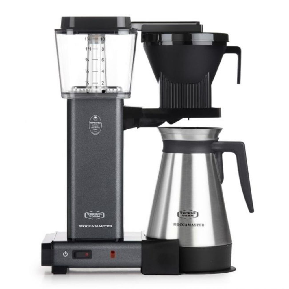 Moccamaster KBGT Automatic Drip-Stop Coffee Maker (40 oz Thermal Carafe) | Stone Grey