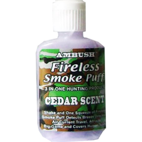 Moccasin Joe Cedar Scent Fireless Smoke Puff