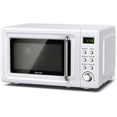 Moccha Compact Retro Microwave Oven, 0.7Cu.ft, 700Watt Countertop