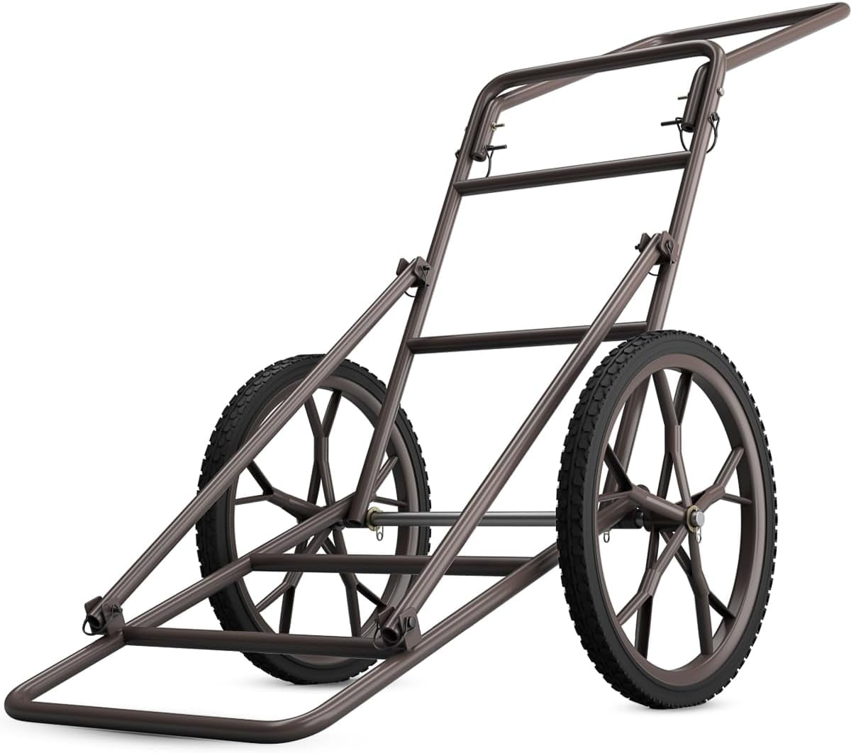 Moccha Deer Cart, 500 LBS Capacity Folding Game Cart with 17'' Big