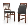 Moccha Folding Dining Chairs Padded Foldable Chairs with Cushion Seats