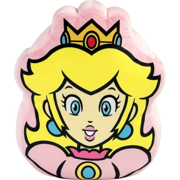 Mocchi Mocchi Princess Peach Face Plush Toy 12 Inch Soft Toy Ages 4+
