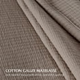 thumbnail image 1 of Mocha Brown King/Cal King (108" X 96") Cotton Gauze Bedspread Coverlet Set, 1 of 7
