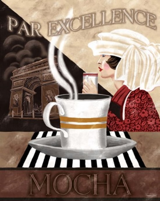 Mocha Canvas Art - Tom Wood (21 x 27)