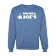 thumbnail image 1 of Mocha Joe's Coffee Stand Shop Logo | Mens Pop Culture Crewneck Graphic Sweatshirt, Vintage Heather Blue, 3XL, 1 of 4