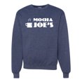 thumbnail image 1 of Mocha Joe's Coffee Stand Shop Logo | Mens Pop Culture Crewneck Graphic Sweatshirt, Vintage Heather Navy, 3XL, 1 of 4