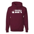 thumbnail image 1 of Mocha Joe's Coffee Stand Shop Logo | Mens Pop Culture Hooded Sweatshirt Graphic Hoodie, Maroon, 3XL, 1 of 4