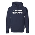 thumbnail image 1 of Mocha Joe's Coffee Stand Shop Logo | Mens Pop Culture Hooded Sweatshirt Graphic Hoodie, Navy, Medium, 1 of 4