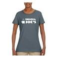 thumbnail image 1 of Mocha Joe's Coffee Stand Shop Logo | Womens Pop Culture Graphic T-Shirt, Charcoal, Medium, 1 of 4
