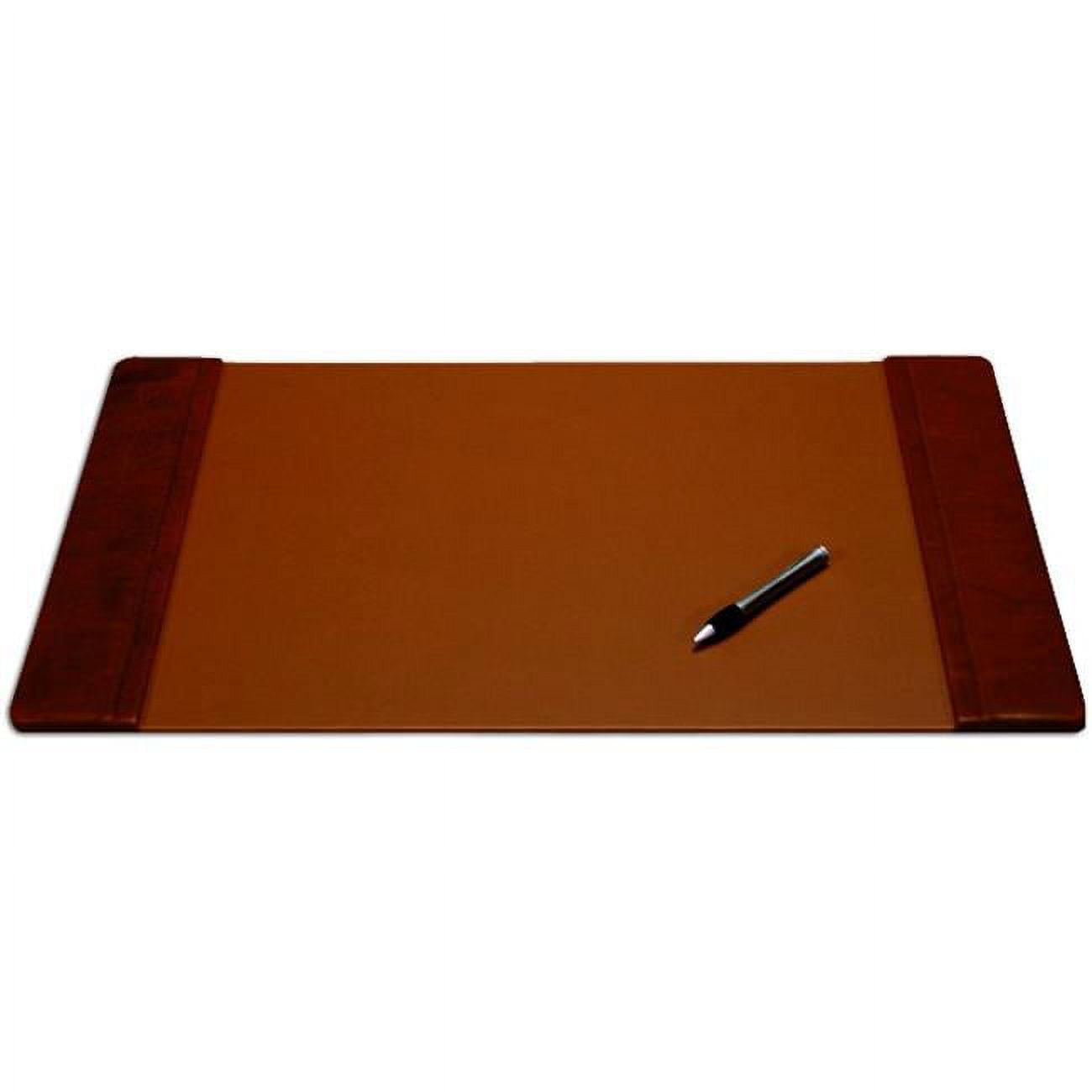 Mocha Leather 22 in. x 14 in. Desk Pad with Side Rails - Walmart.com