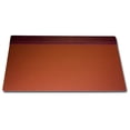 thumbnail image 1 of Mocha Leather 34 X 20 Top-Rail Desk Pad, 1 of 3