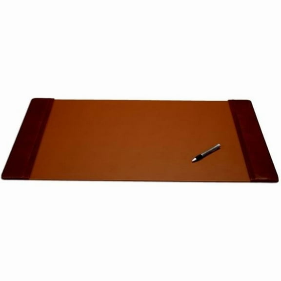 Mocha Leather 34 x 20 Side-Rail Desk Pad