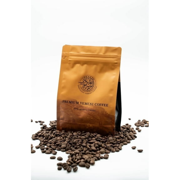 Mocha Mountain Premium Yemeni Coffee Light Roast - Whole Beans - Dry Raspberry, Soft Cocoa - 8oz (7.5lb)