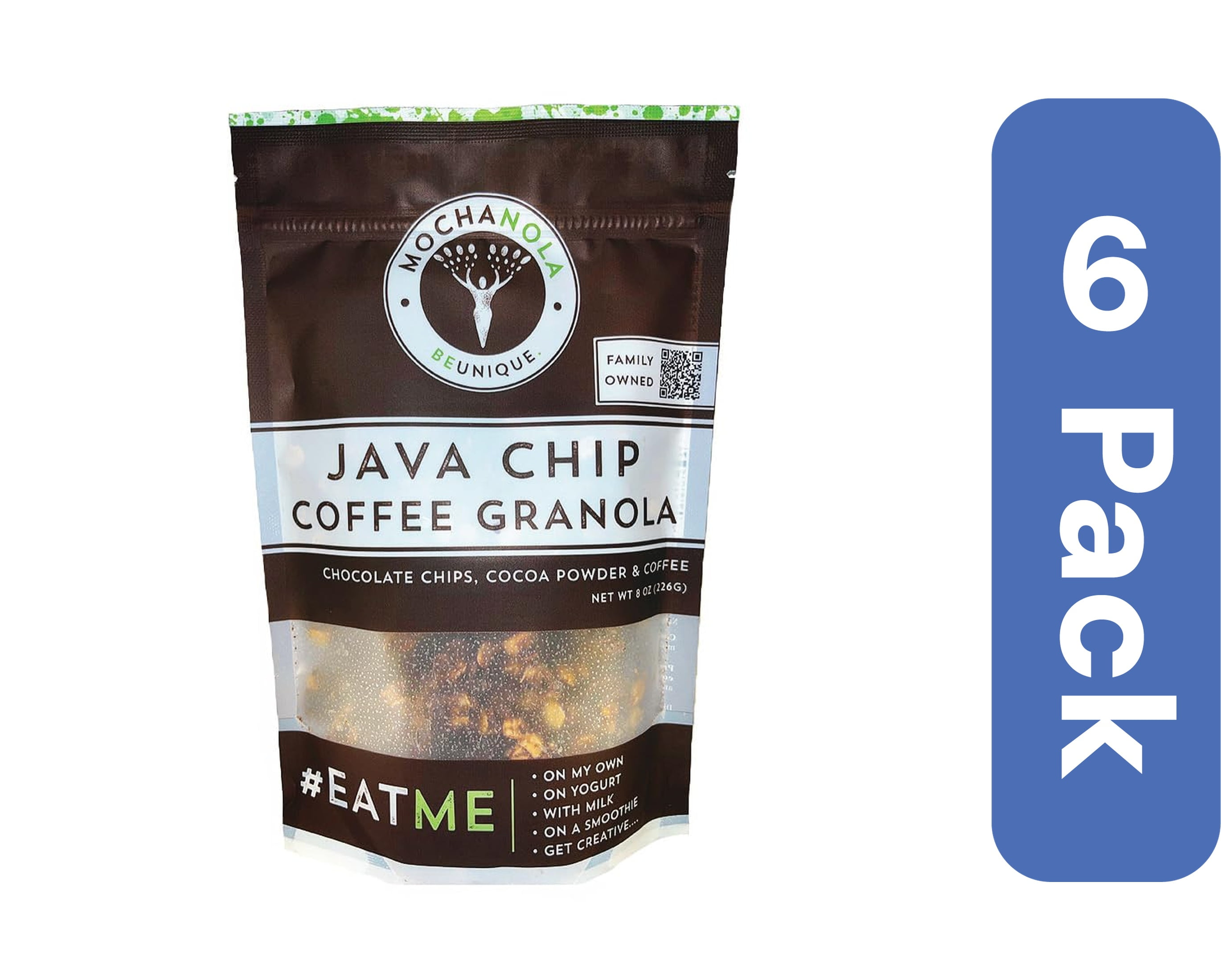 Mocha Nola Java Chip Coffee Granola 8 oz (Pack Of 6) - Walmart.com