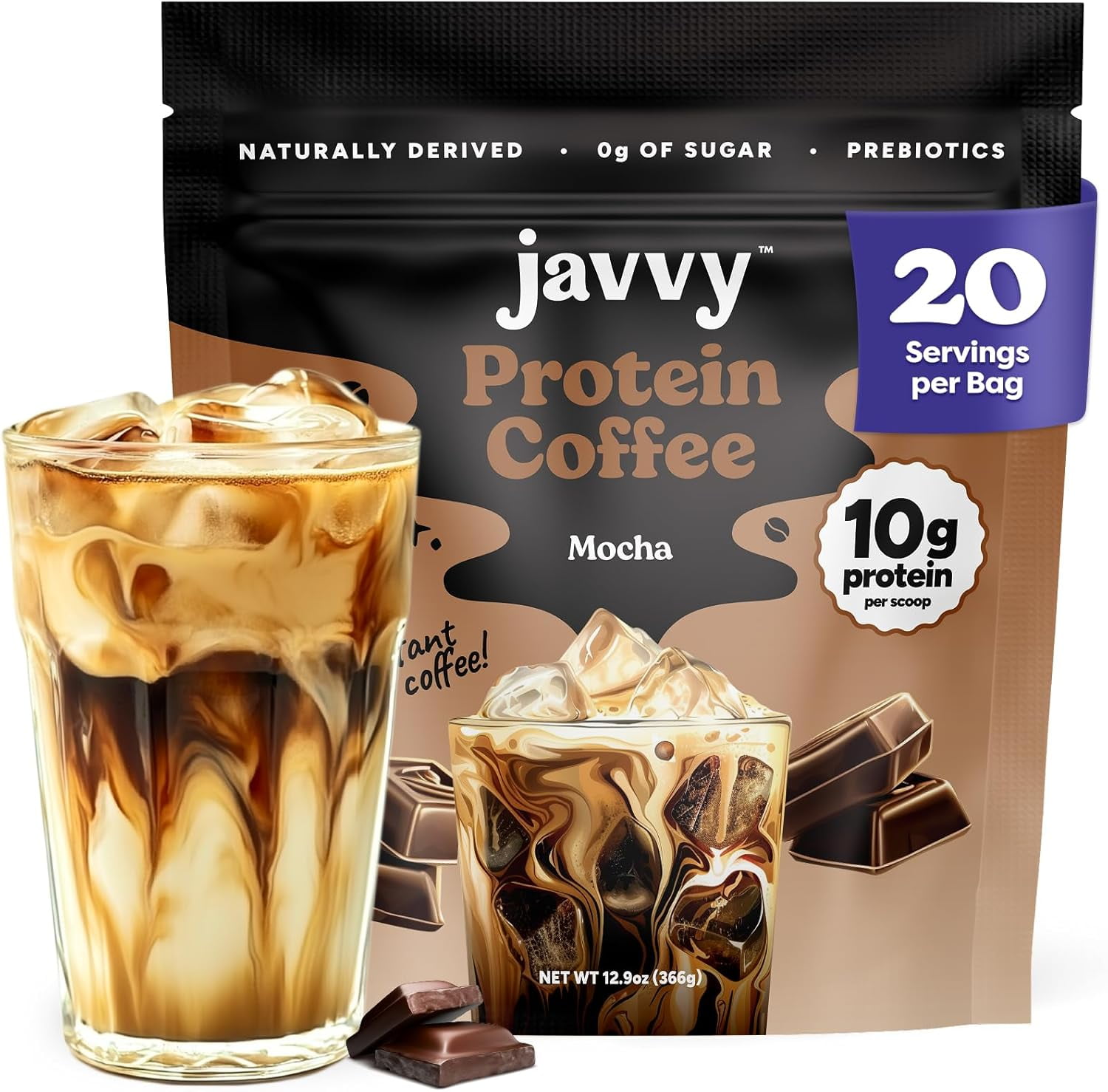 Cookie Dough Protein Iced Coffee - Premium Whey Protein & Instant