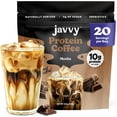 thumbnail image 1 of Mocha Protein Iced Coffee - Premium Whey Protein & Instant Iced Coffees - 100% Natural Cold Brew Coffee - Zero Artificial Flavors & Sweeteners, 80 mg Caffeine Per Serving, 0g of Sugar, 20 Servings, 1 of 5