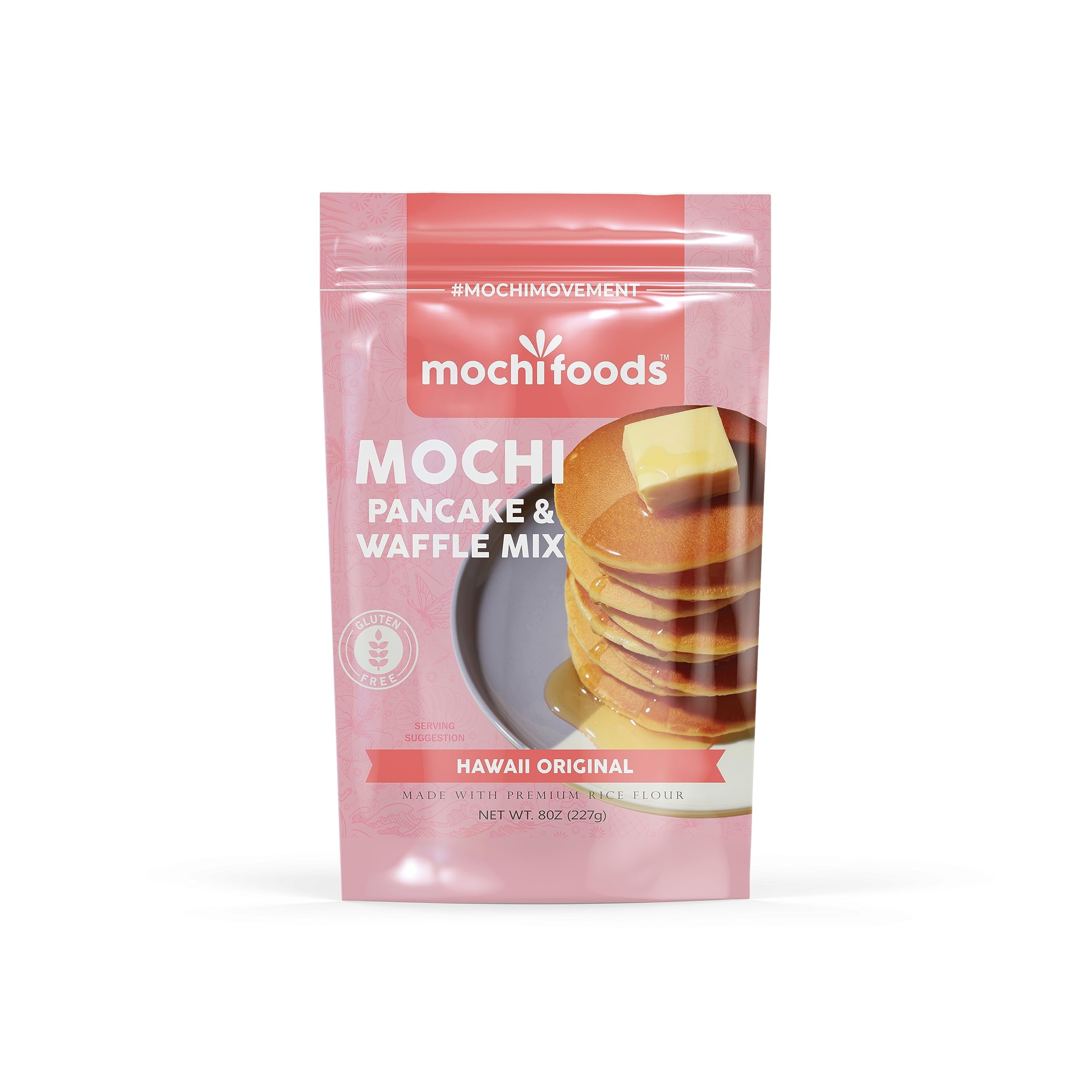 Mochi Pancake Mix and STF9 Waffle Mix Hawaii Original Gluten Free Light, Fluffy Waffles