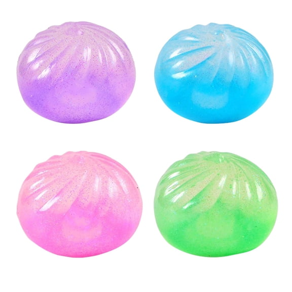 Mochi Squeeze Toys, Dumpling Squeeze Toys, 3 In, Random Assorted Bright Hues, Sensory Squeeze Toys, Quiet Squeeze Toys, Relaxation Toys, Toys, 1 Pc