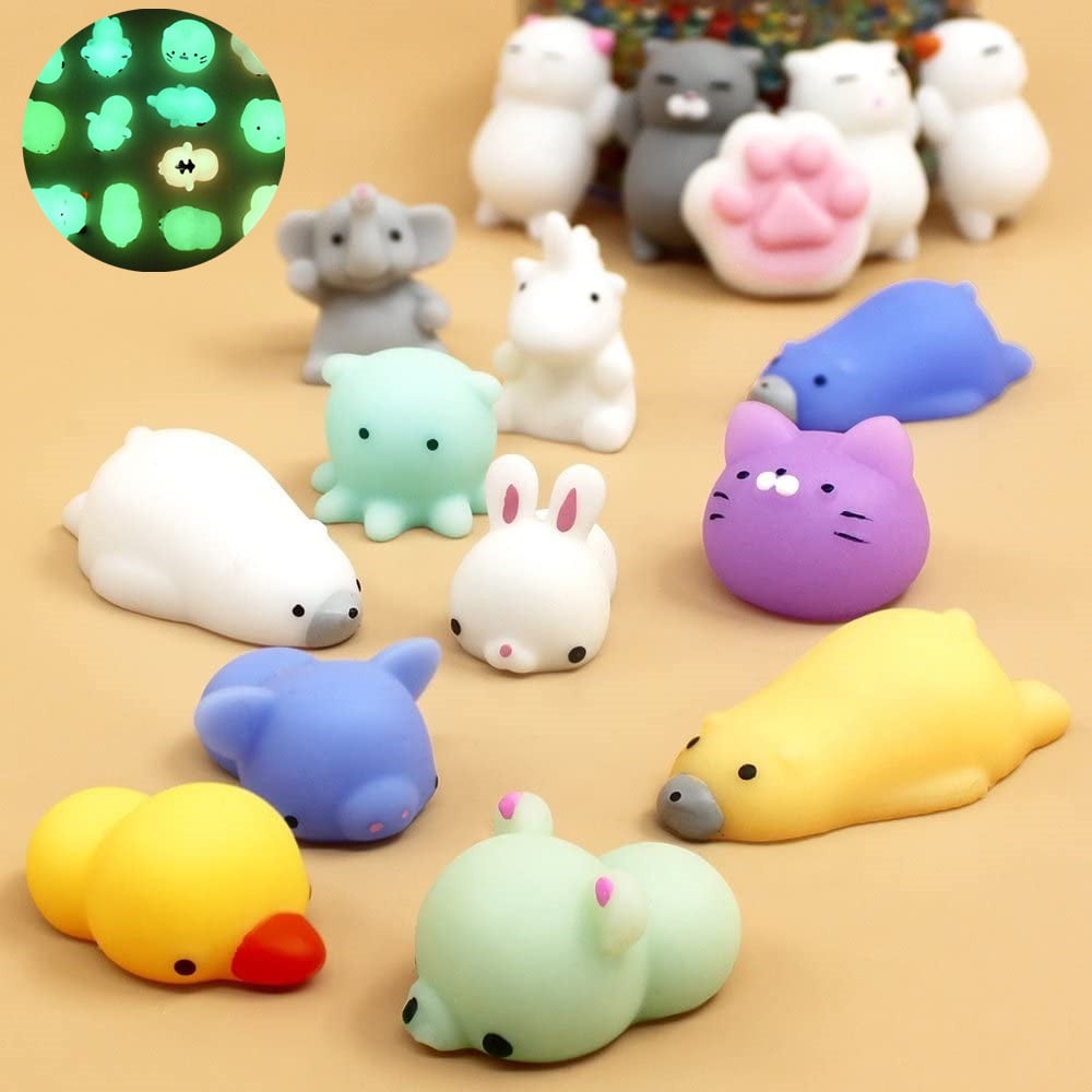 ⚠️mochi 36 Pack Mochi Animals Squishies Stress Toys: Unicorn, Panda