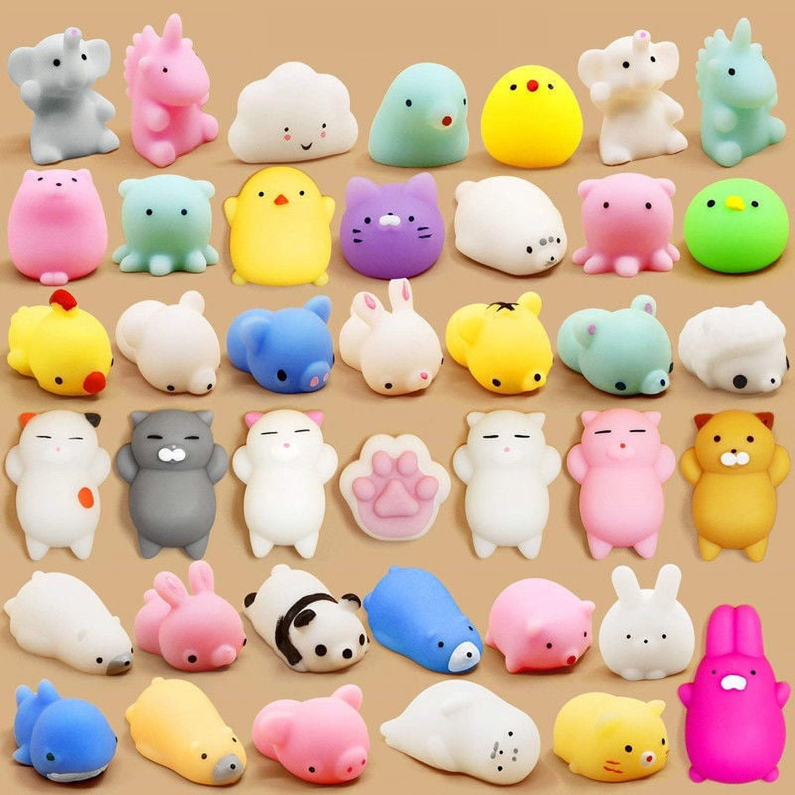 Kawaii Mochi Squishy Fidget Toy Mini Cute Soft Cat Anti Stress Reliever  Sensory Squeeze Christmas Gift