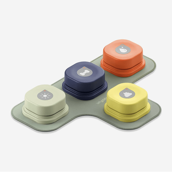 Mochoochoo Mewoofun Dog Talking Buttons Set with Non-Skid Mat