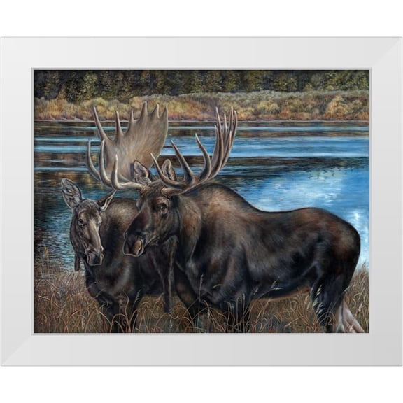 Mock, Carolyn 18x15 White Modern Wood Framed Museum Art Print Titled - Hello Handsome