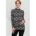thumbnail image 1 of Mock Neck Geo Print Maternity Top, 1 of 3