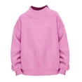 thumbnail image 1 of Mock Neck Sweatshirt Girls Mock Neck Sweatshirt Oversized Turtleneck Sweater Long Sleeve Cute Fleece Tunic Pullover Tops Fall Trendy Hoodies, 1 of 3