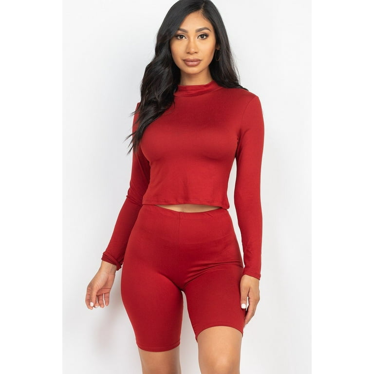 Polyester best sale biker shorts
