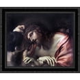 thumbnail image 1 of Mocking of Christ 23x20 Black Ornate Wood Framed Canvas Art by Carracci, Annibale, 1 of 2