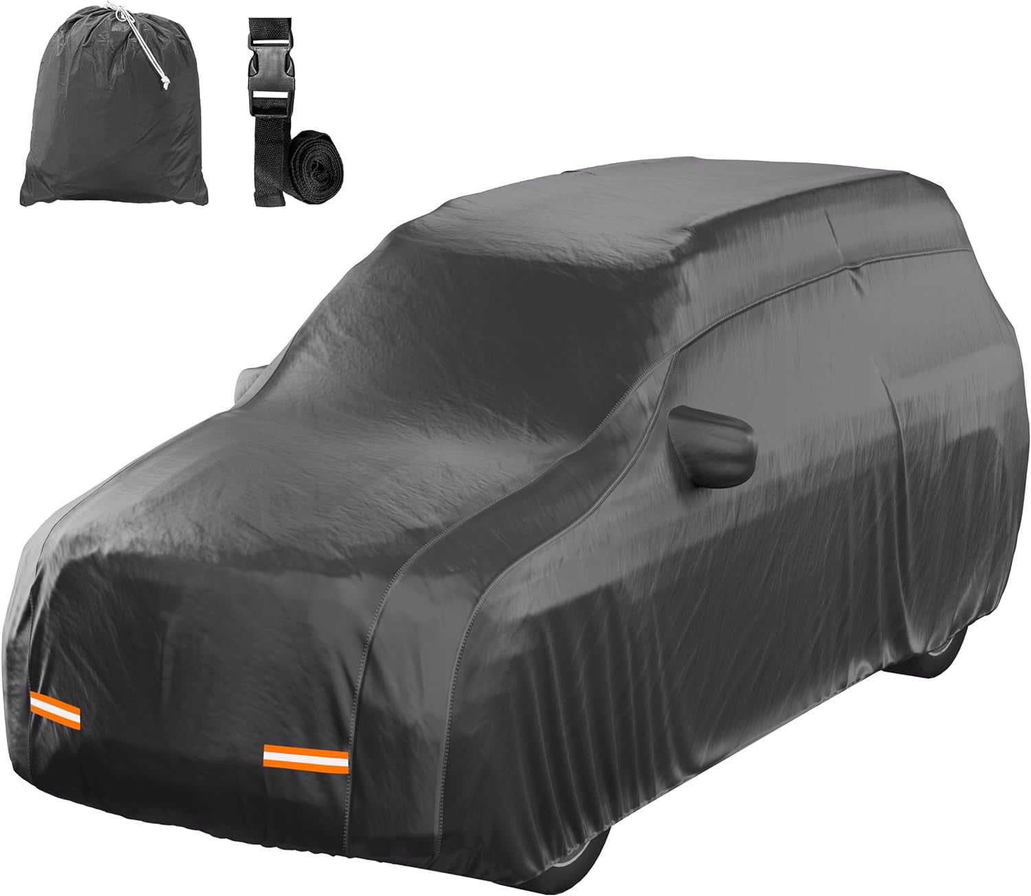 Heavy Duty Black PVC SUV Car Cover with Cotton Lining