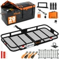 thumbnail image 1 of Mockins 60"x20"x6" Rear Hitch Cargo Carrier with 20 Cu. Ft. Orange Cargo Bag and Accessories, 1 of 11