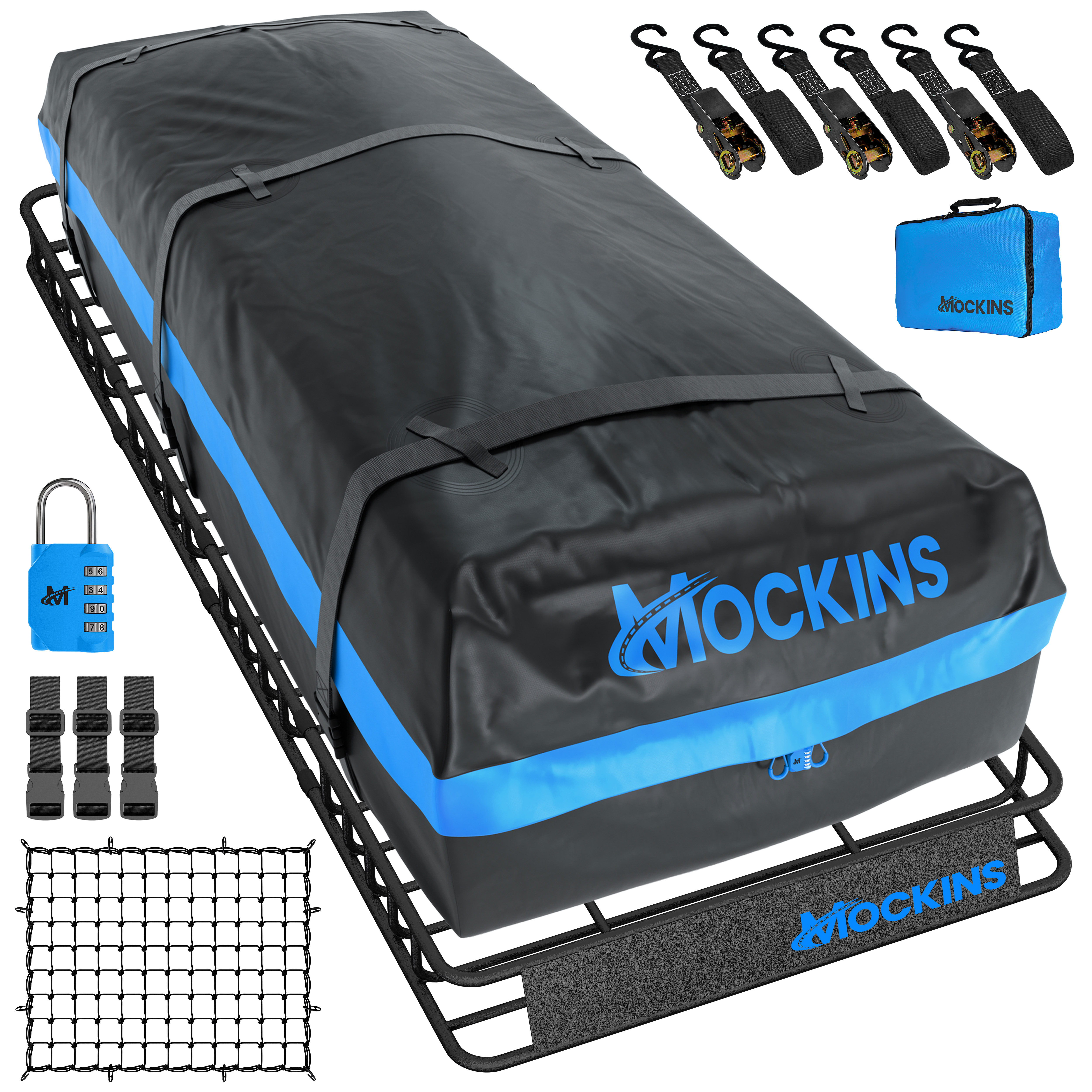 Mockins 84"x39"x6" Expandable Rooftop Carrier 35 Cubic Foot