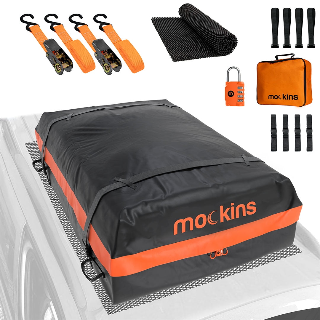 Free Shipping Mockins Car Roof Bag 20 Cu ft 100 Waterproof Rooftop Cargo Carrier Luggage Cover Universal Vehicle Accessory Walmart