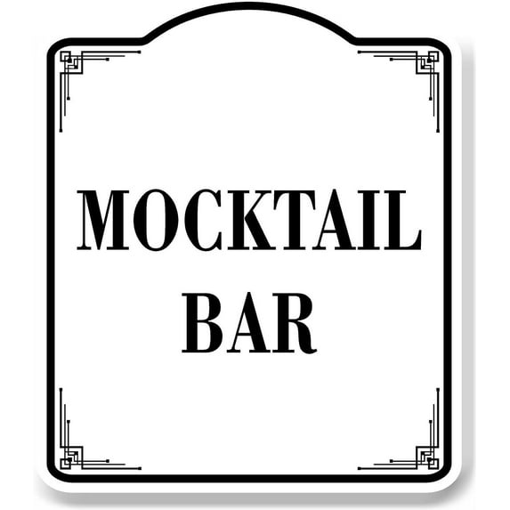 Mocktail Bar WB Aluminum Composite Sign 20''x24''